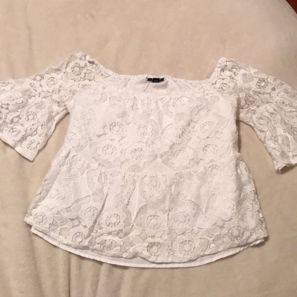 Lace Off The Shoulder Top